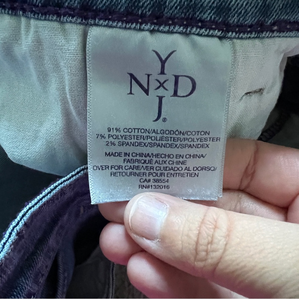 NYDJ‎ High Rise Skinny Fit Denim Jeans Preppy Minimalist Capsule Size 16 - Picture 4 of 8